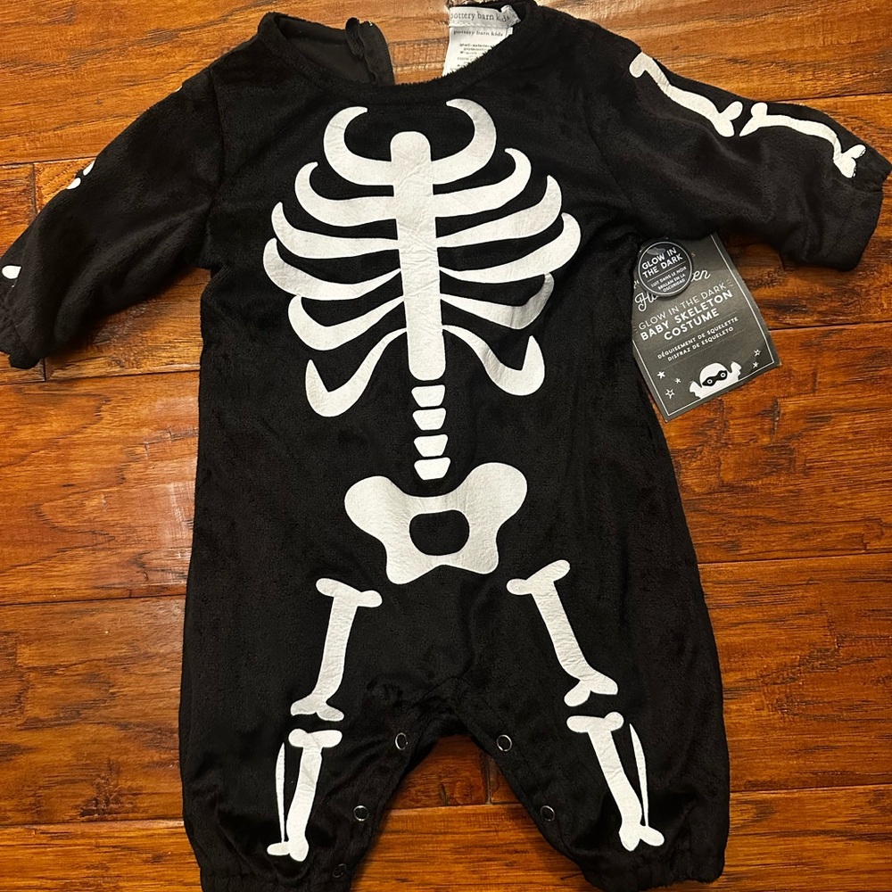 Pottery Barn Kids Glow-in-the dark Skeleton Costume or PJs